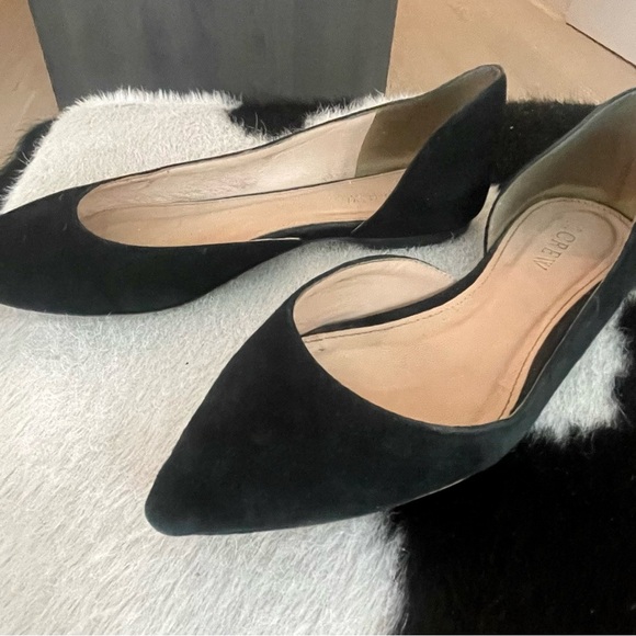 🖤J Crew Audrey Flats in Black Suede Size 5 - Picture 4 of 9